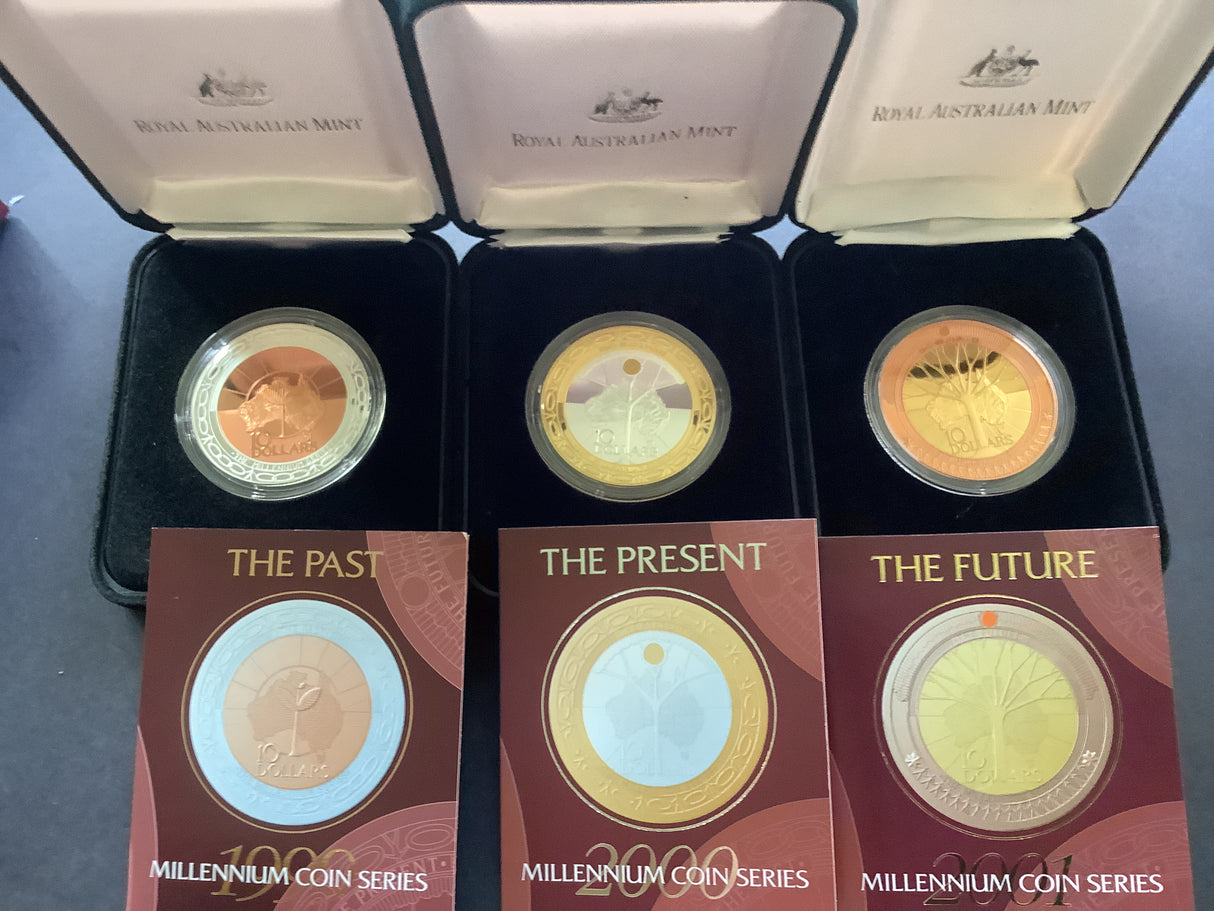1999-2001 Millennium Coin Series 3 Coin Set.
