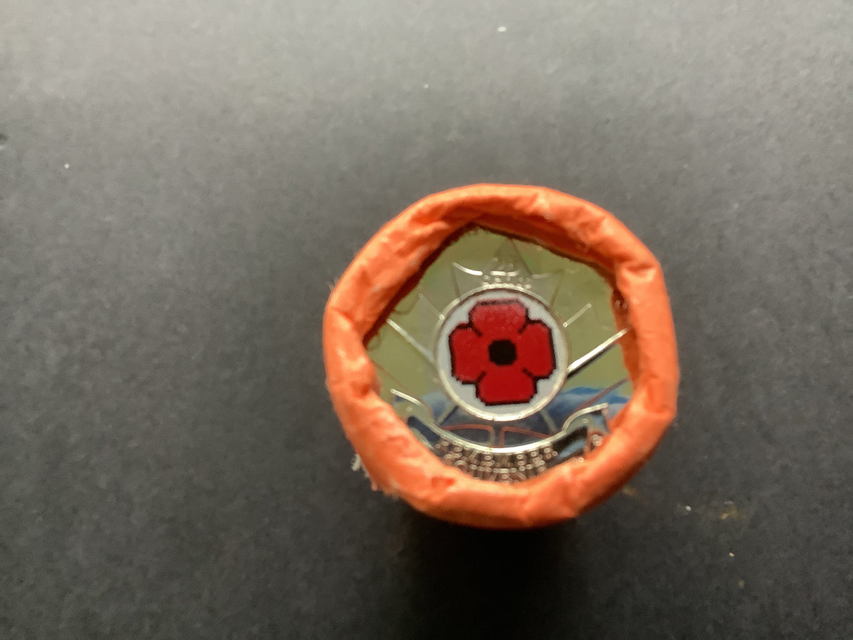 2008 25c Canadian Coloured Poppy Original Roll.