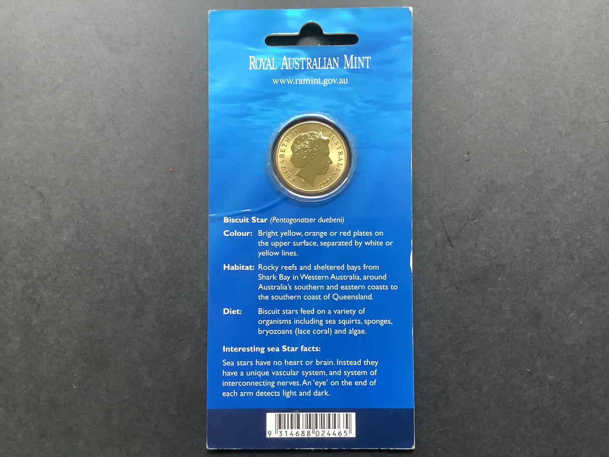 2007 $1 Biscuit Star Fish Ocean Series