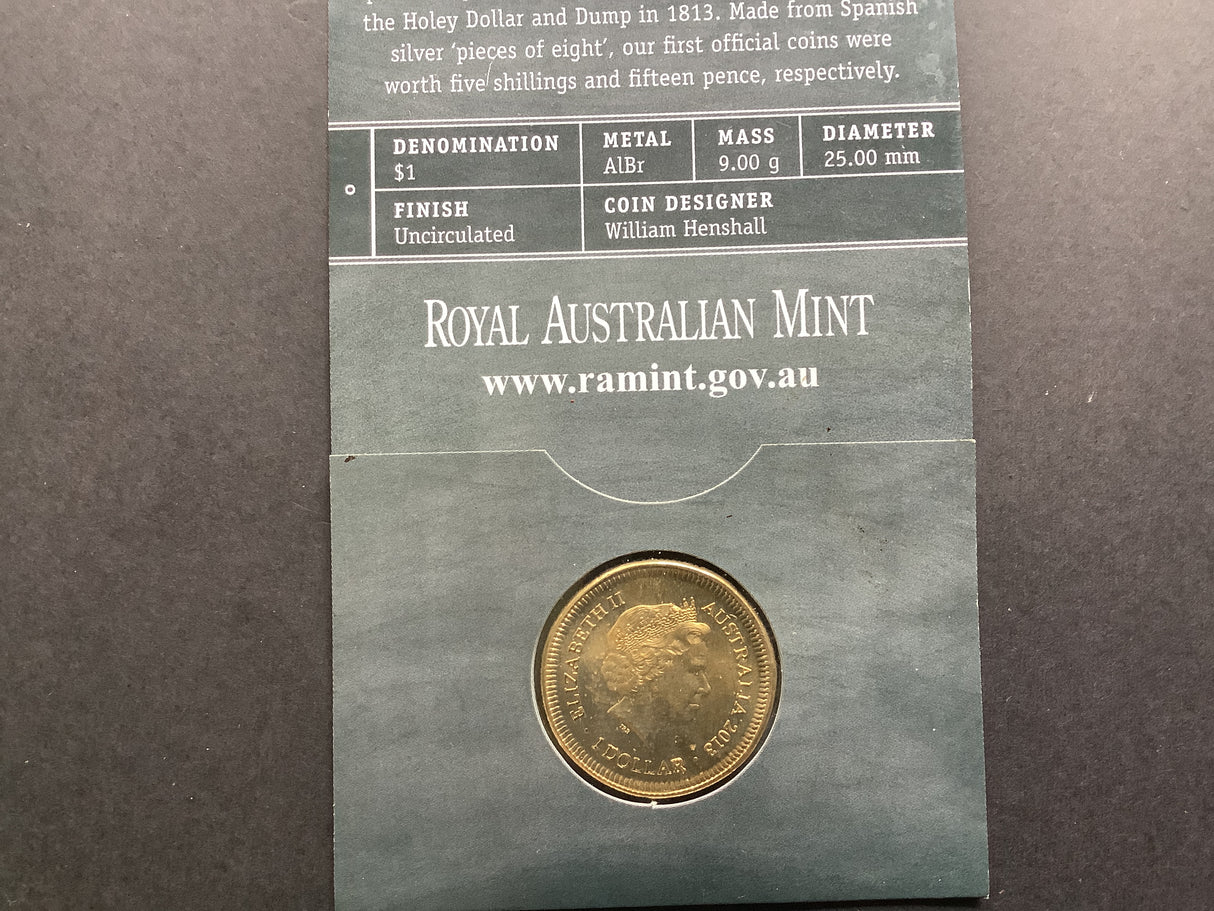 2013 $1 ‘C’ Mintmark. Bicentenary of the Holley Dollar & Dump
