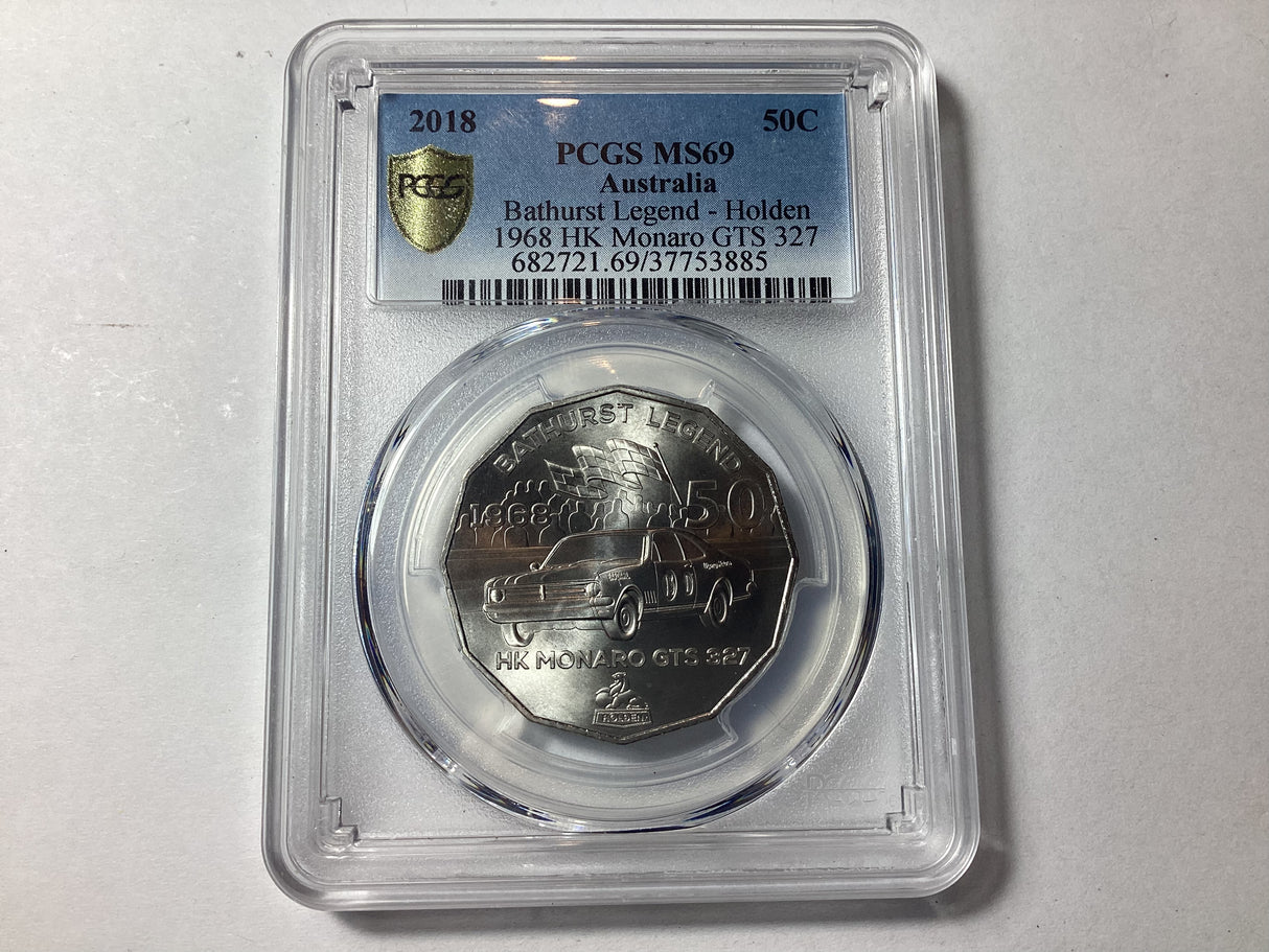 2018 50c Bathurst Legends Holden 1968 HK Monaro MS69