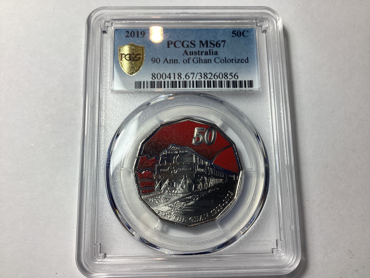 2019 50c 90th Anniversary of Ghan MS67
