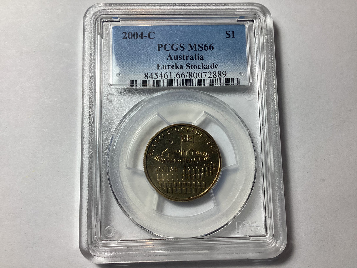 2004 $1 Eureka Stockade 'C' Mintmark MS66