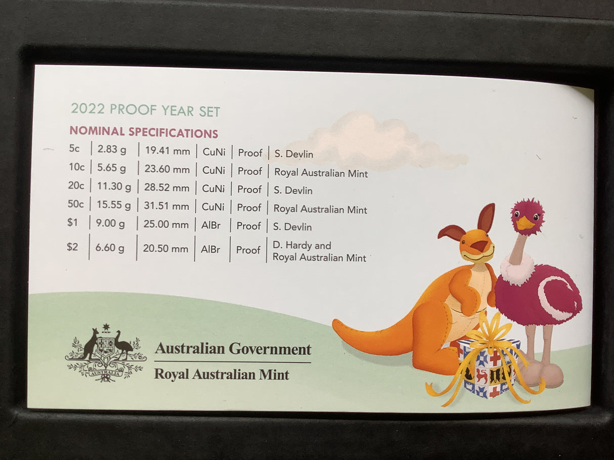 2022 Australian Baby Set 50c ex Proof Set.