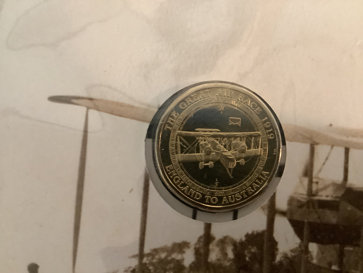 2019 Centenary of First England to Australia Flight 1919. Vickers G-EAOU