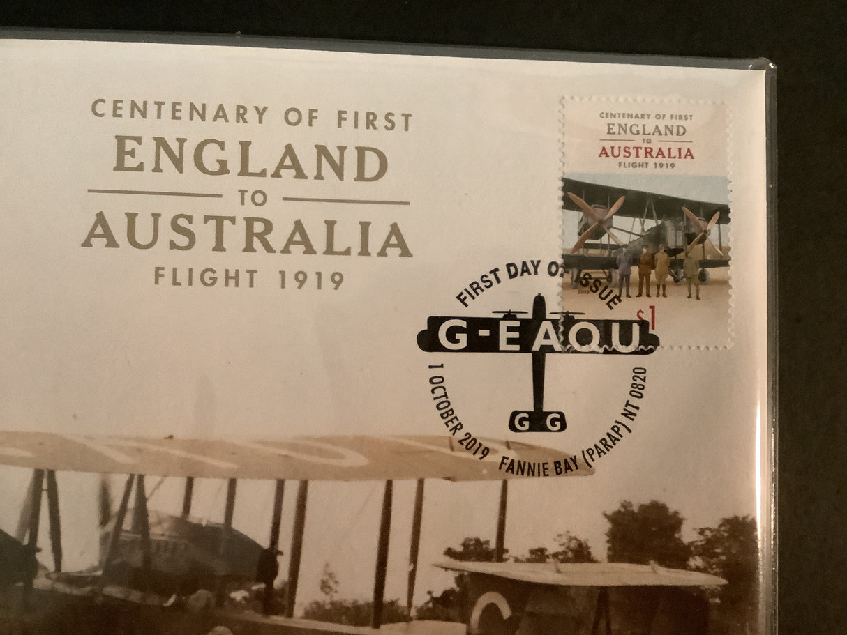 2019 Centenary of First England to Australia Flight 1919. Vickers G-EAOU