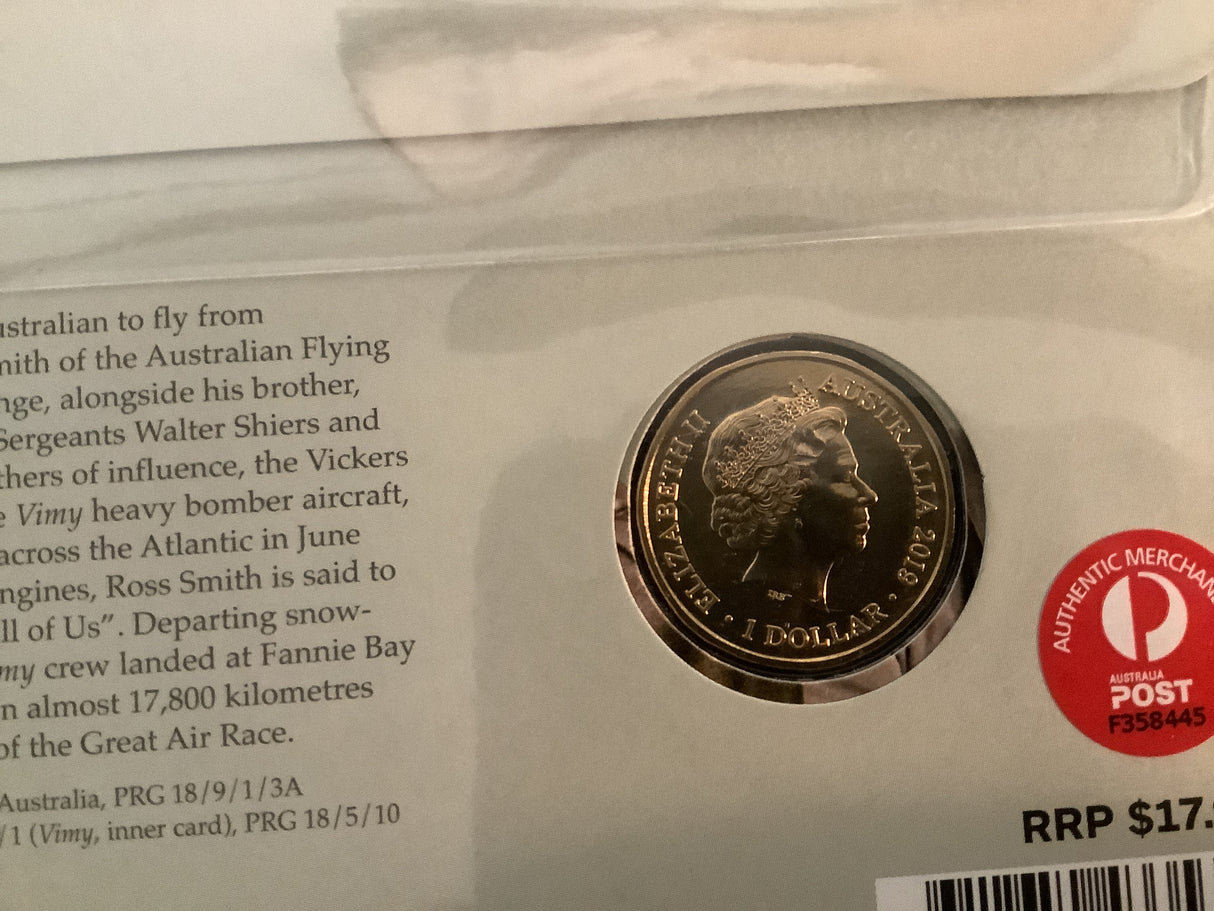 2019 Centenary of First England to Australia Flight 1919. Vickers G-EAOU