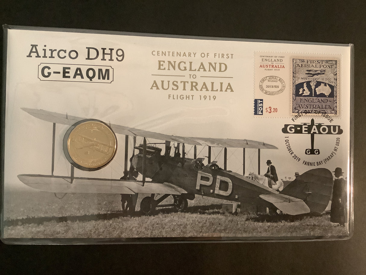 2019 Centenary of First England to Australia Flight 1919. Airco DH9 G-EAQM