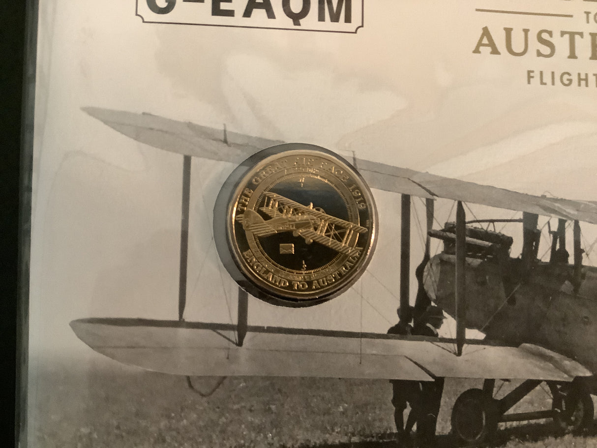2019 Centenary of First England to Australia Flight 1919. Airco DH9 G-EAQM