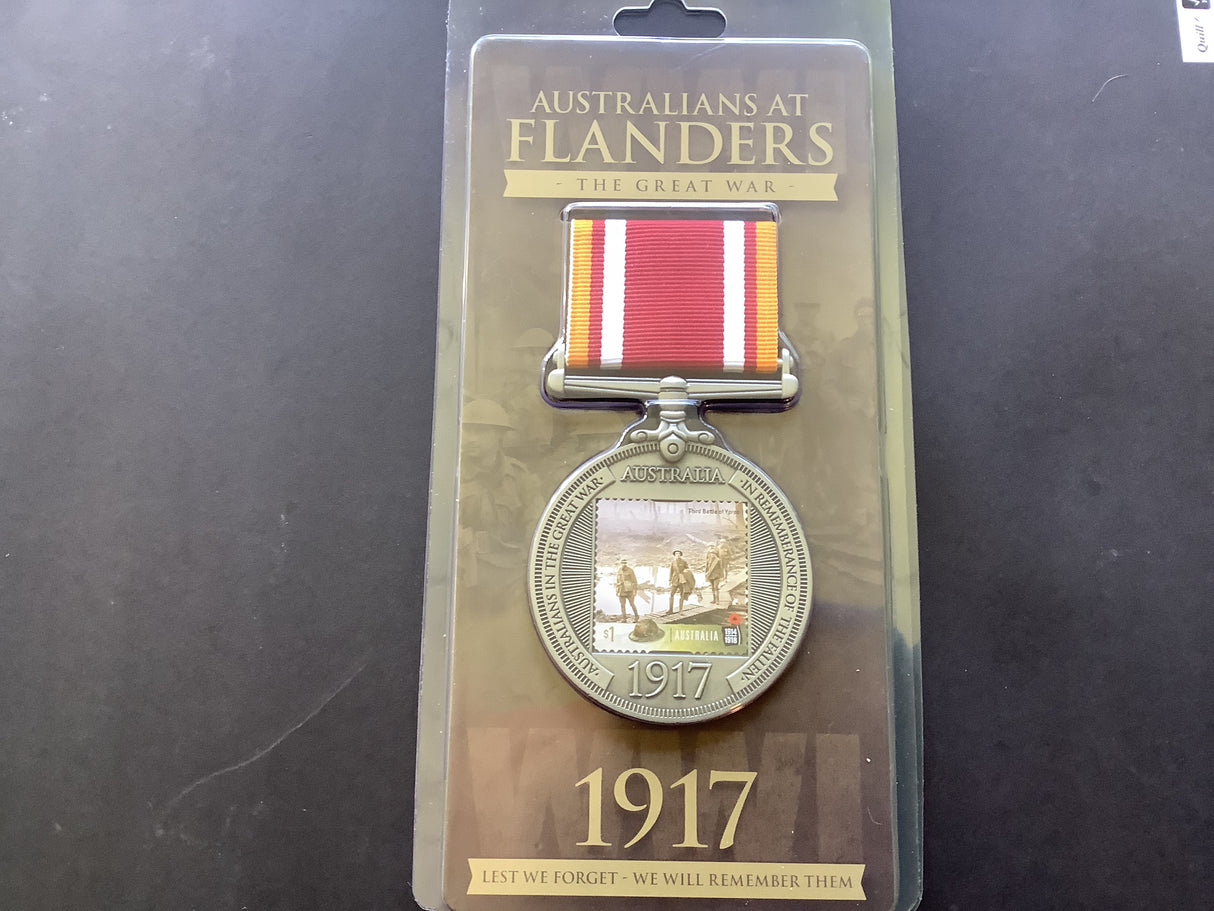 2017 Australians At Flanders Remembrance Medallion.