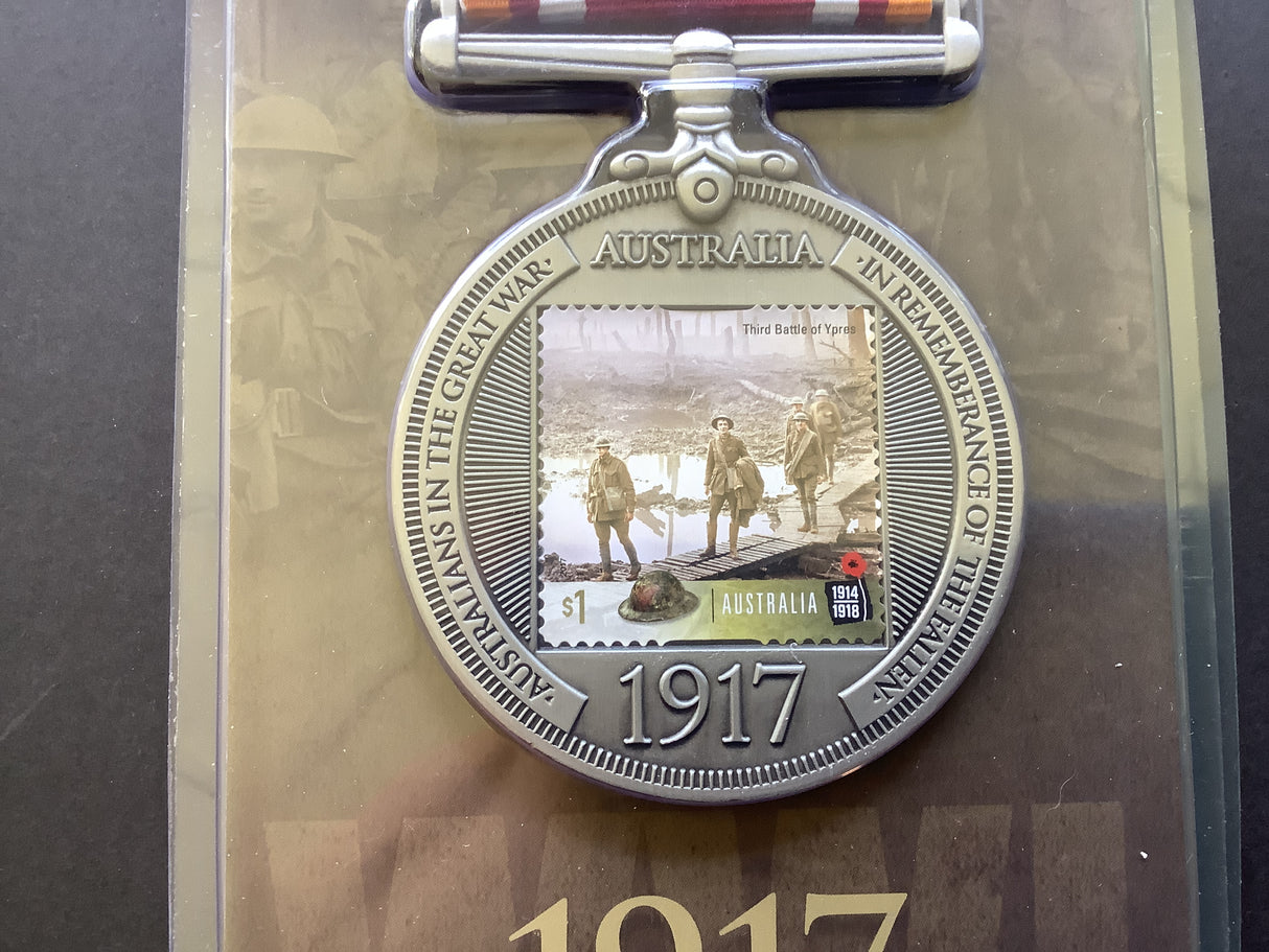 2017 Australians At Flanders Remembrance Medallion.