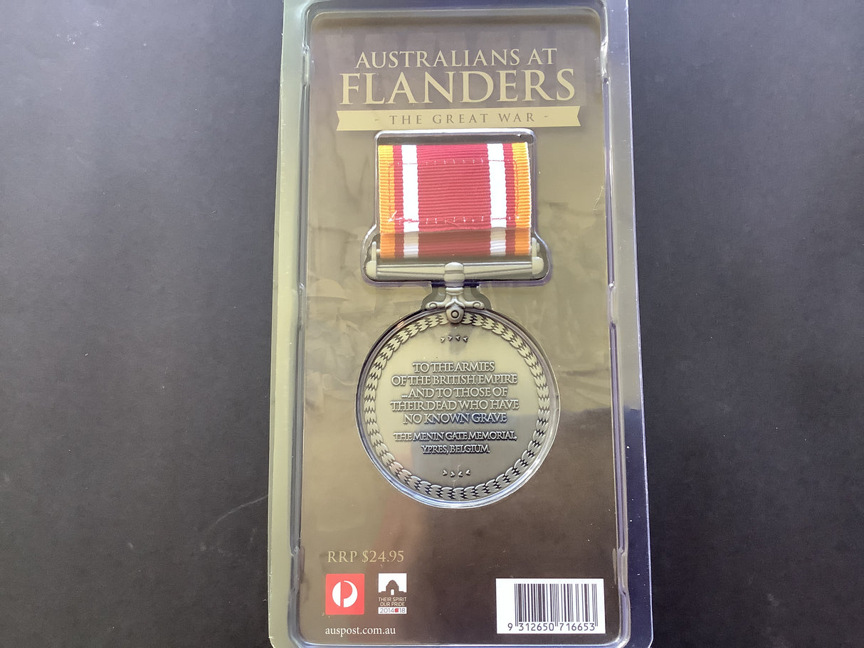 2017 Australians At Flanders Remembrance Medallion.