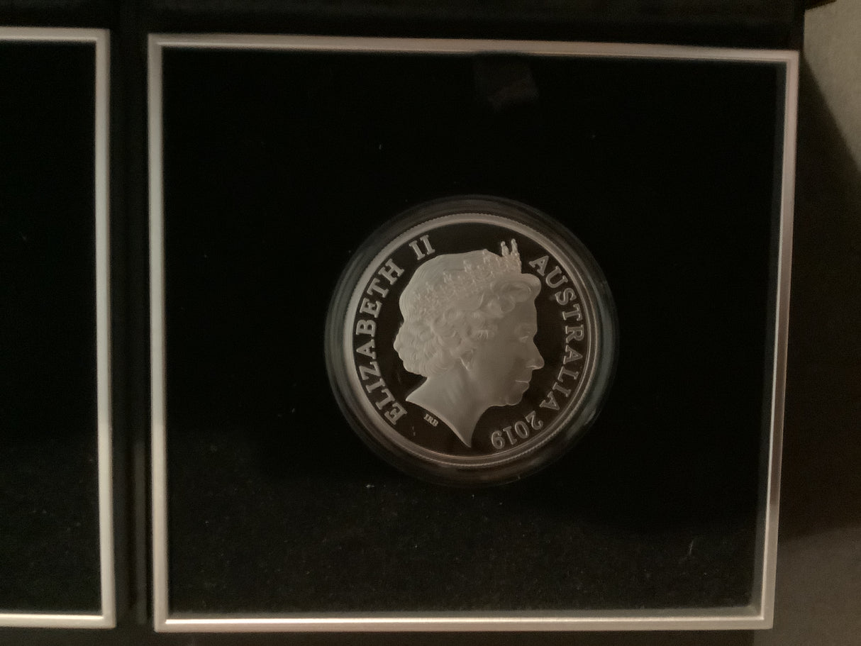 2019 Mutiny And Rebellion Three $5 Silver Proof Coin Set. 1789, 1808, 1854.