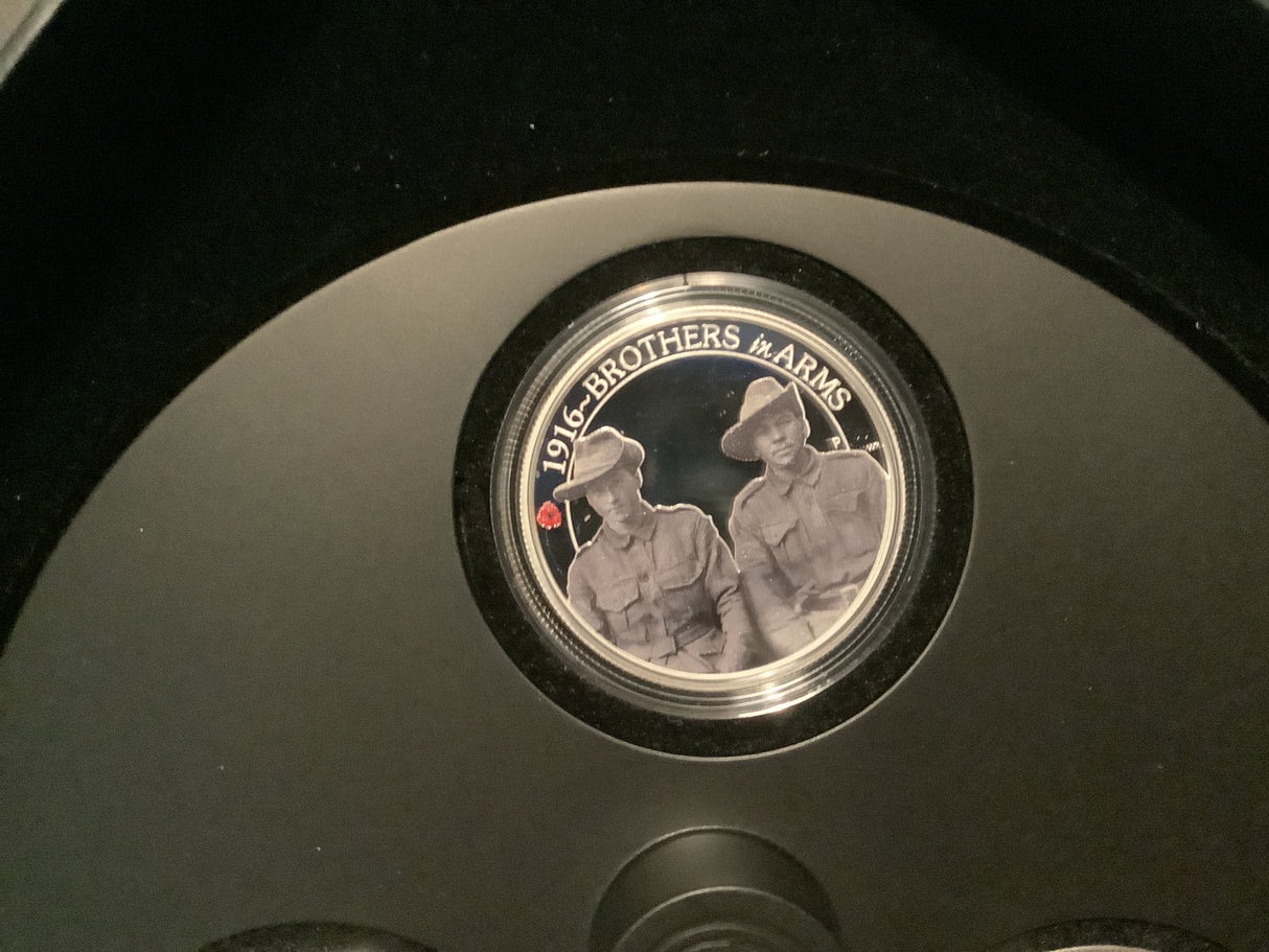 2016 The Anzac Spirit 100th Anniversary 3 Coin 1/2 ounce silver coin set.