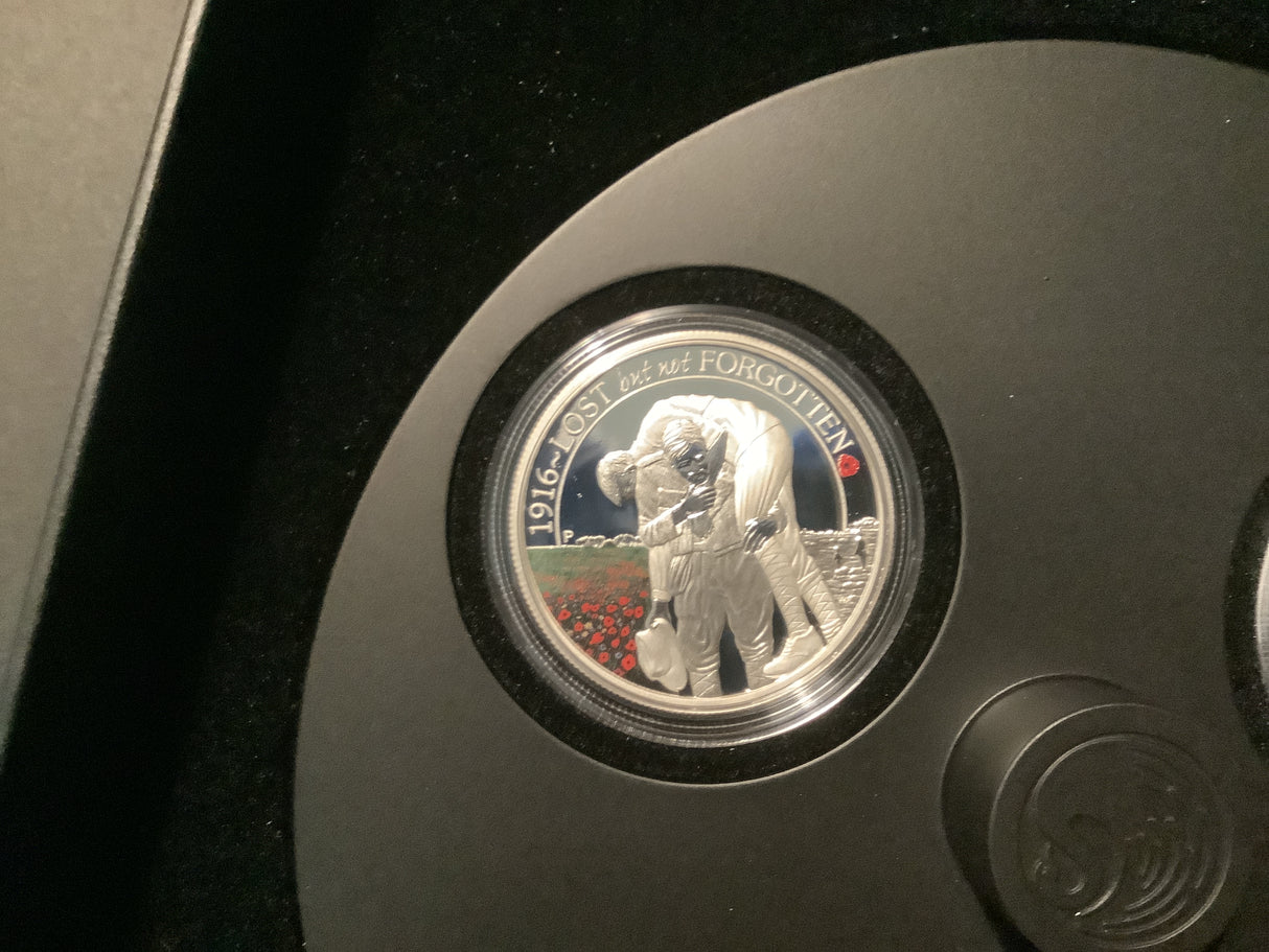 2016 The Anzac Spirit 100th Anniversary 3 Coin 1/2 ounce silver coin set.