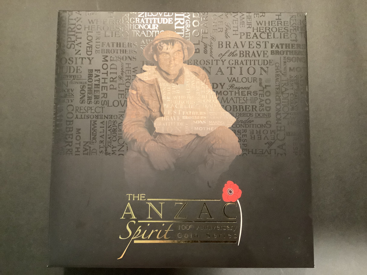 2017 The Anzac Spirit 100th Anniversary 3 Coin 1/2 ounce silver coin set.