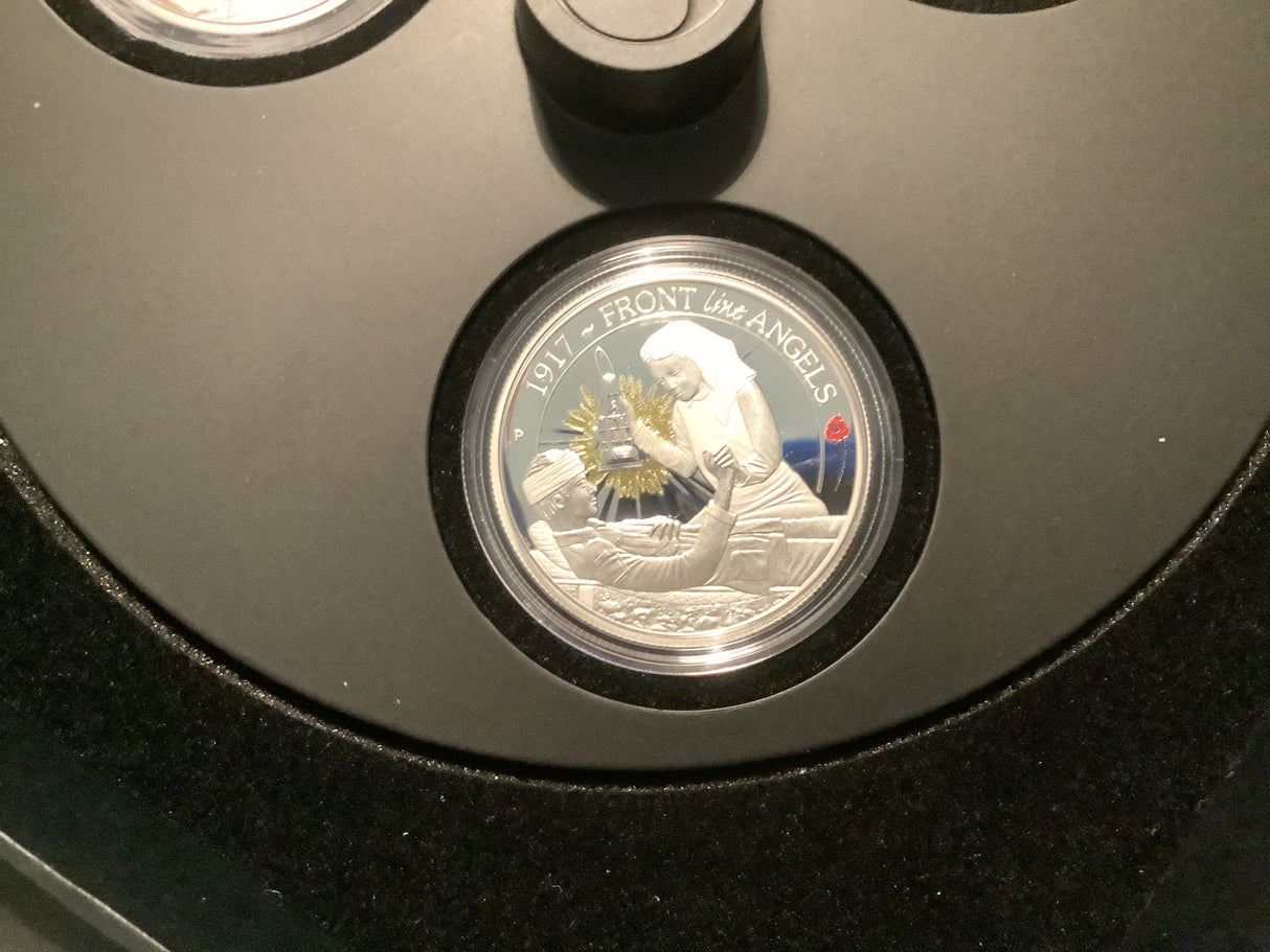 2017 The Anzac Spirit 100th Anniversary 3 Coin 1/2 ounce silver coin set.