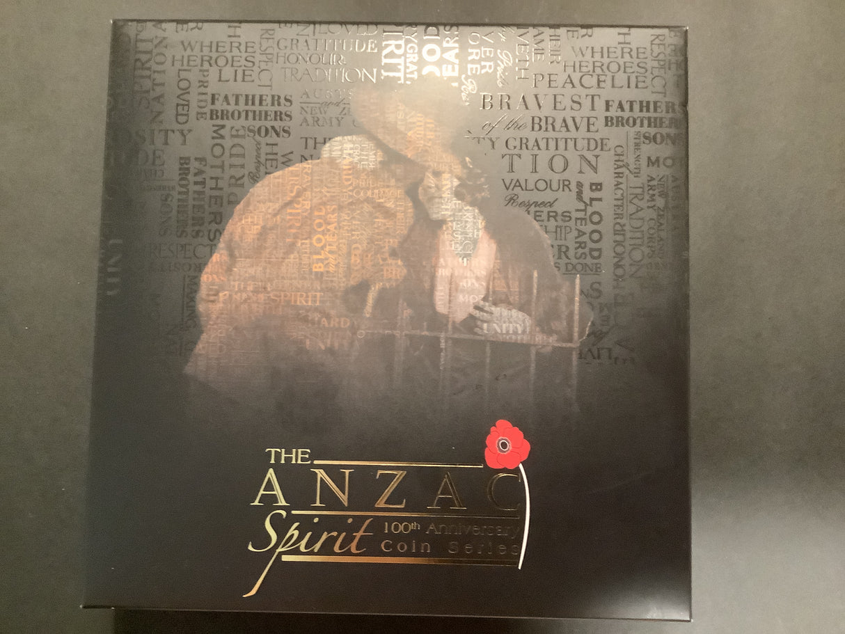 2018 The Anzac Spirit 100th Anniversary 3 Coin 1/2 ounce silver coin set.