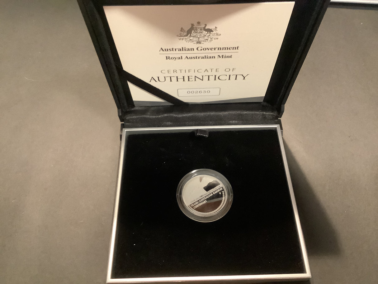 2017 Centenary of the Trans-Australian Railway. $1 Fine Silver Proof Coin.