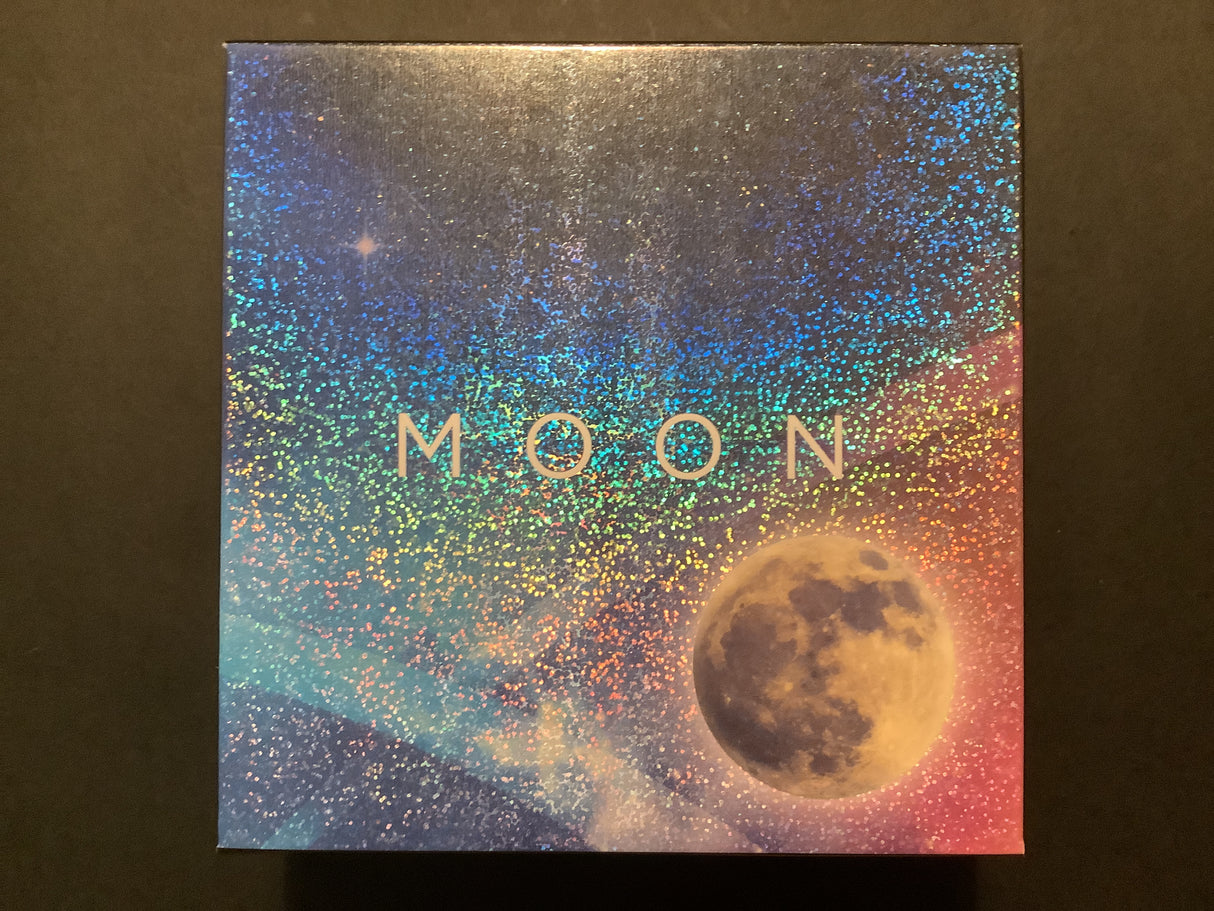 2019 Earth and Beyond Series The Moon. $5 Coloured Fine Silver Proof Damed Coin.