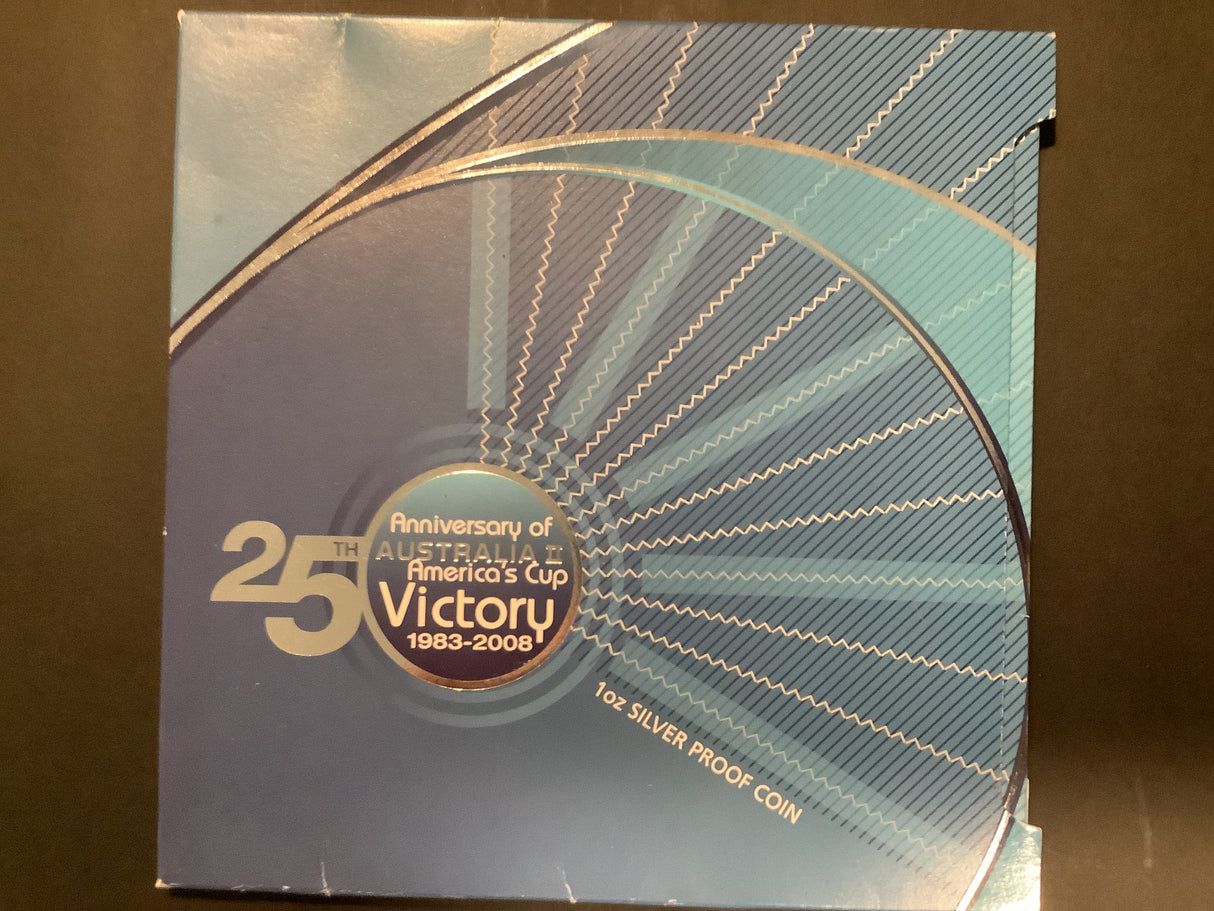 2008 25th Anniversary of Australia II America’s Cup Victory 1oz Silver Proof Coin.
