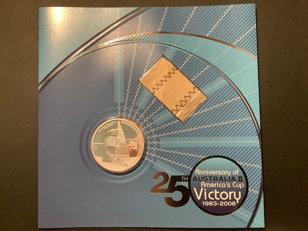 2008 25th Anniversary of Australia II America’s Cup Victory 1oz Silver Proof Coin.