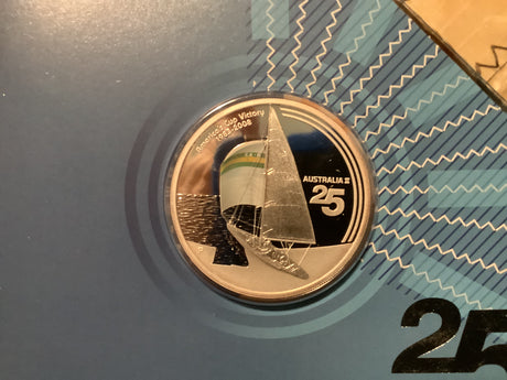 2008 25th Anniversary of Australia II America’s Cup Victory 1oz Silver Proof Coin.