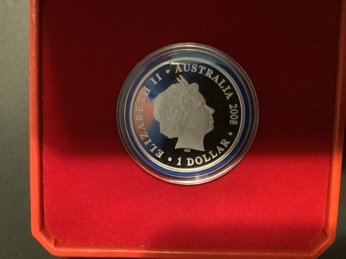 2008 Australian Olympic Team 1oz Silver Proof Coin.