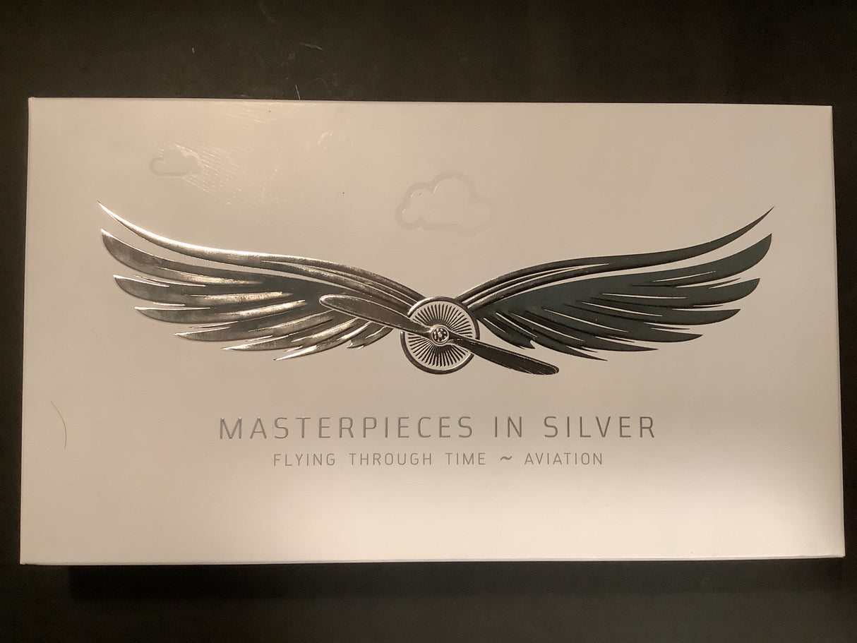 2008-10 Masterpieces in Silver. Flying Through Time Aviation. 6 Coin Set.
