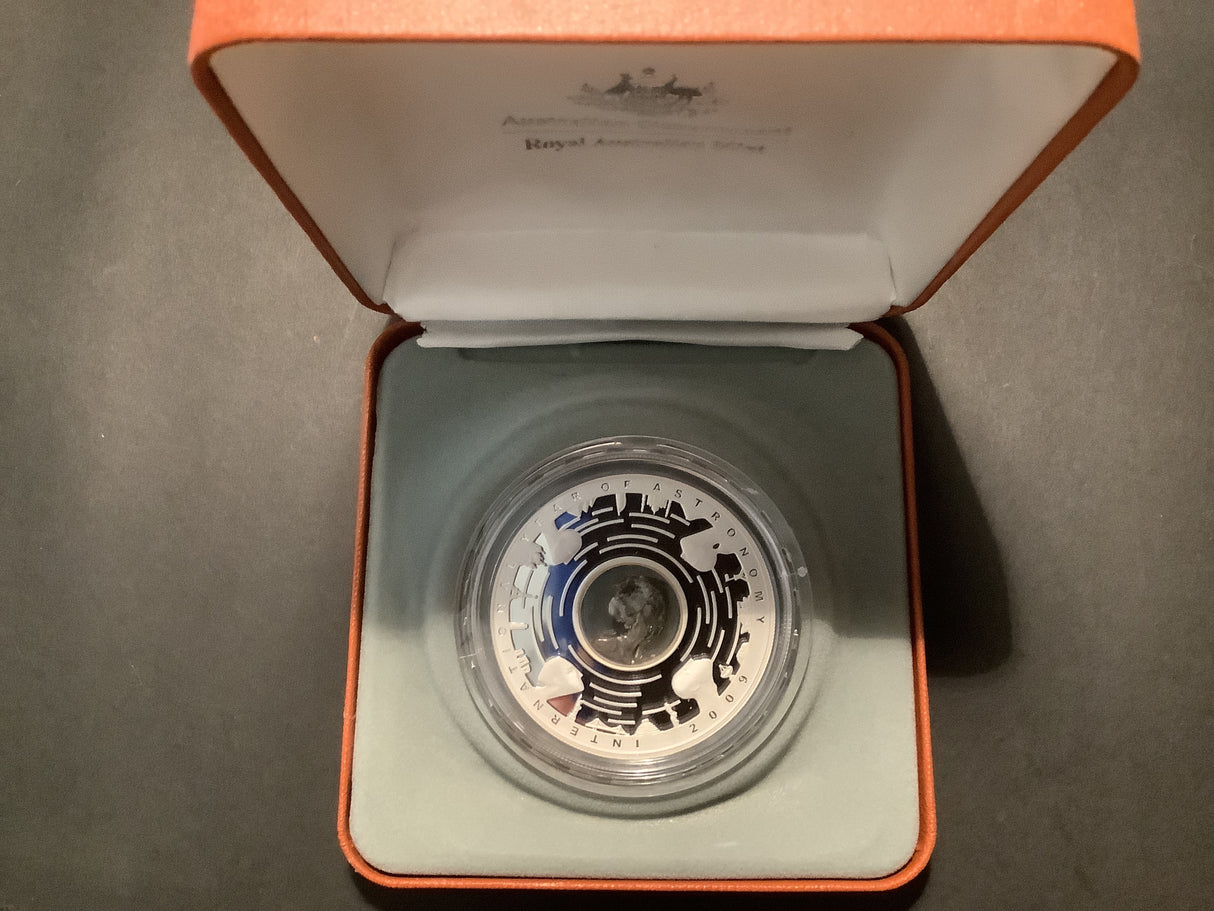 2009 $5 Fine Silver Proof Meteorite Coin. International Year of Astronomy.