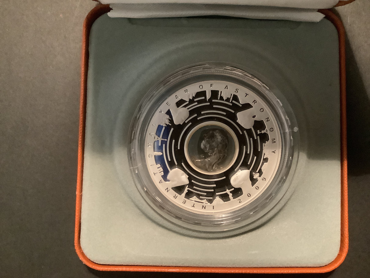 2009 $5 Fine Silver Proof Meteorite Coin. International Year of Astronomy.