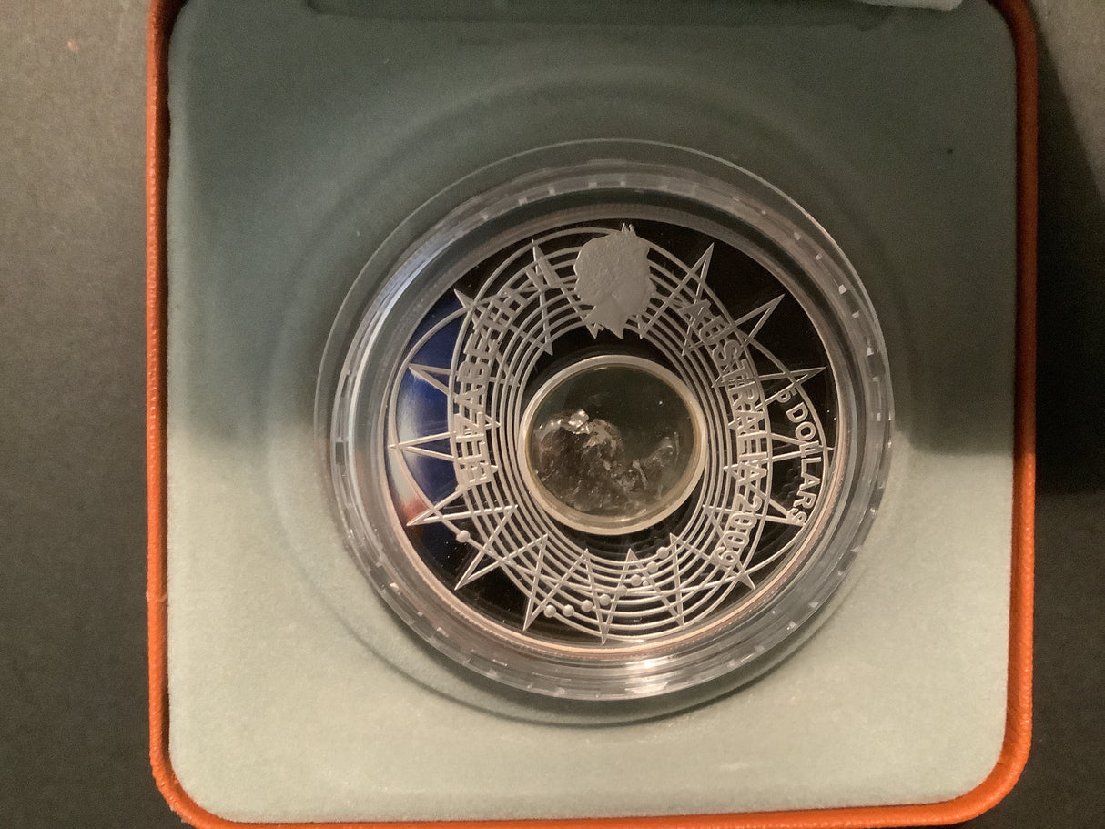 2009 $5 Fine Silver Proof Meteorite Coin. International Year of Astronomy.