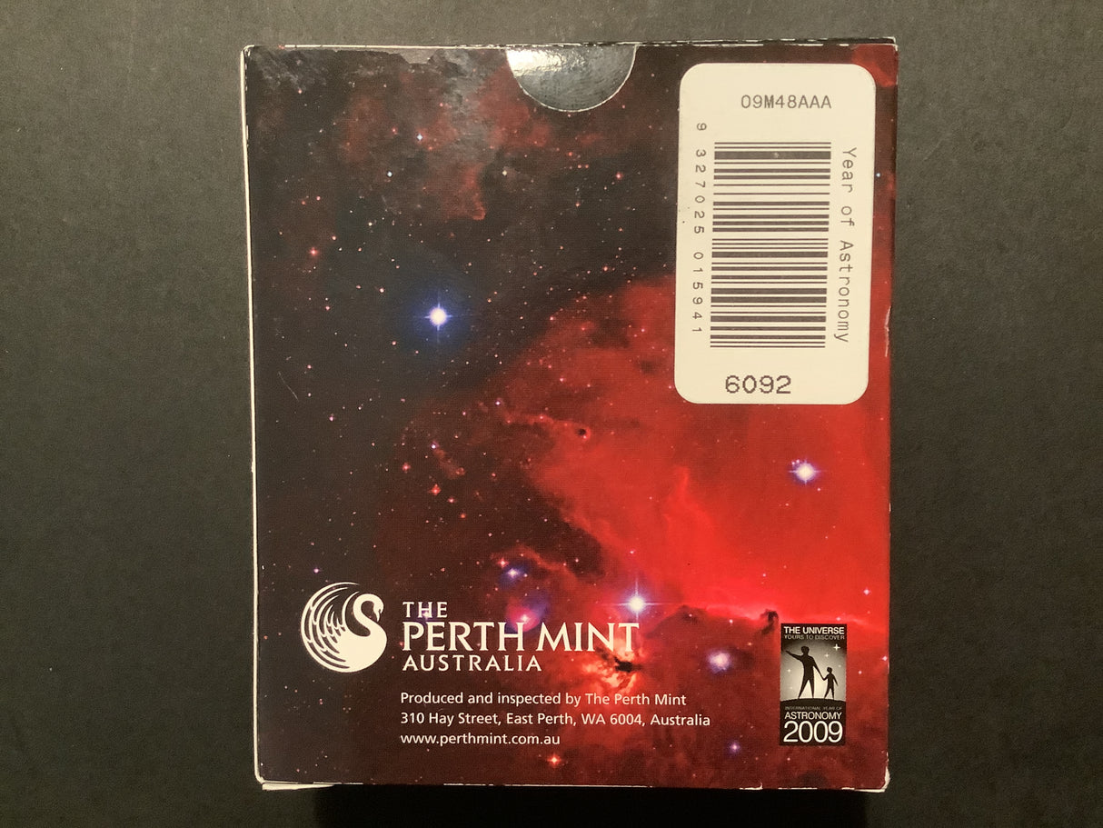 2009 $1 International Year of Astronomy 1oz Silver Proof Coin.