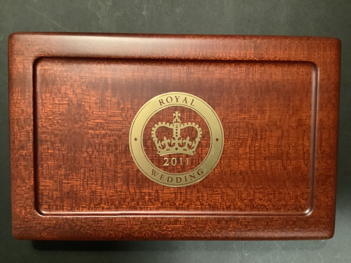 2011 50c Selectively Gold Plated Silver Proof Coin Set. Royal Wedding.