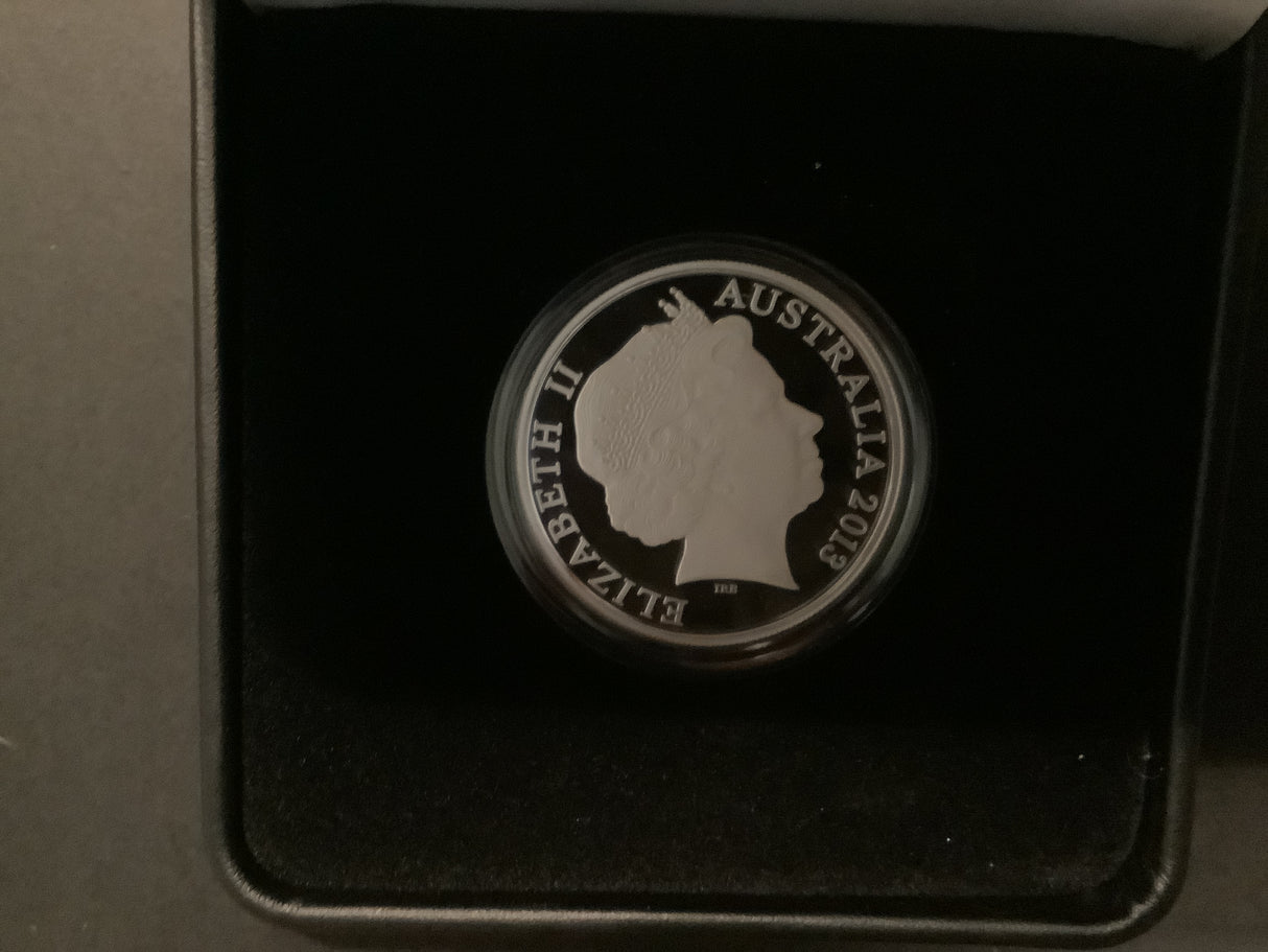 2013 $1 Silver Proof Coin. 40th Anniversary Sydney Opera House.