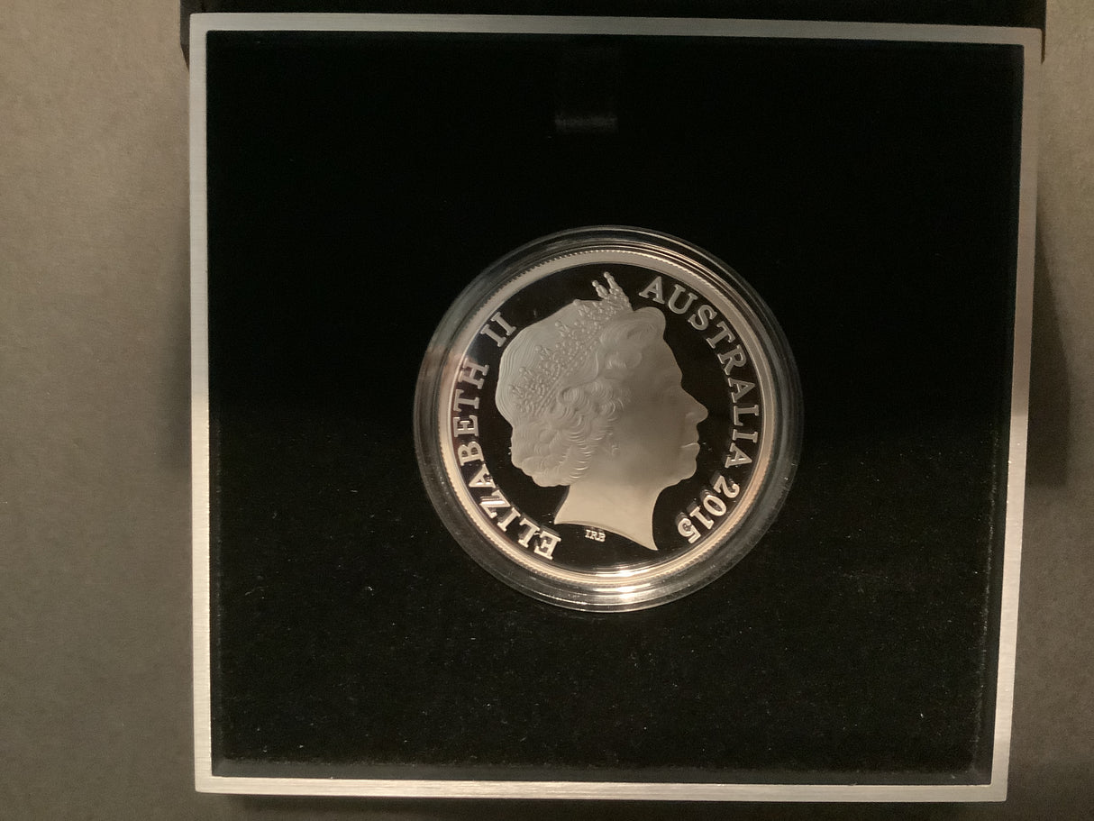 2015 $5 Silver Proof Coin. Centenary of the Gallipoli Landing.
