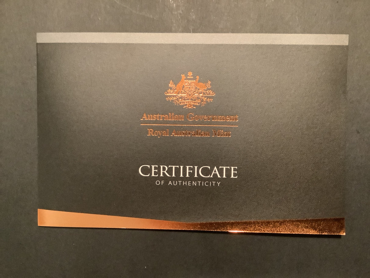 2015 50c Fifty Years of the Royal Australian Mint two-coin silver set.