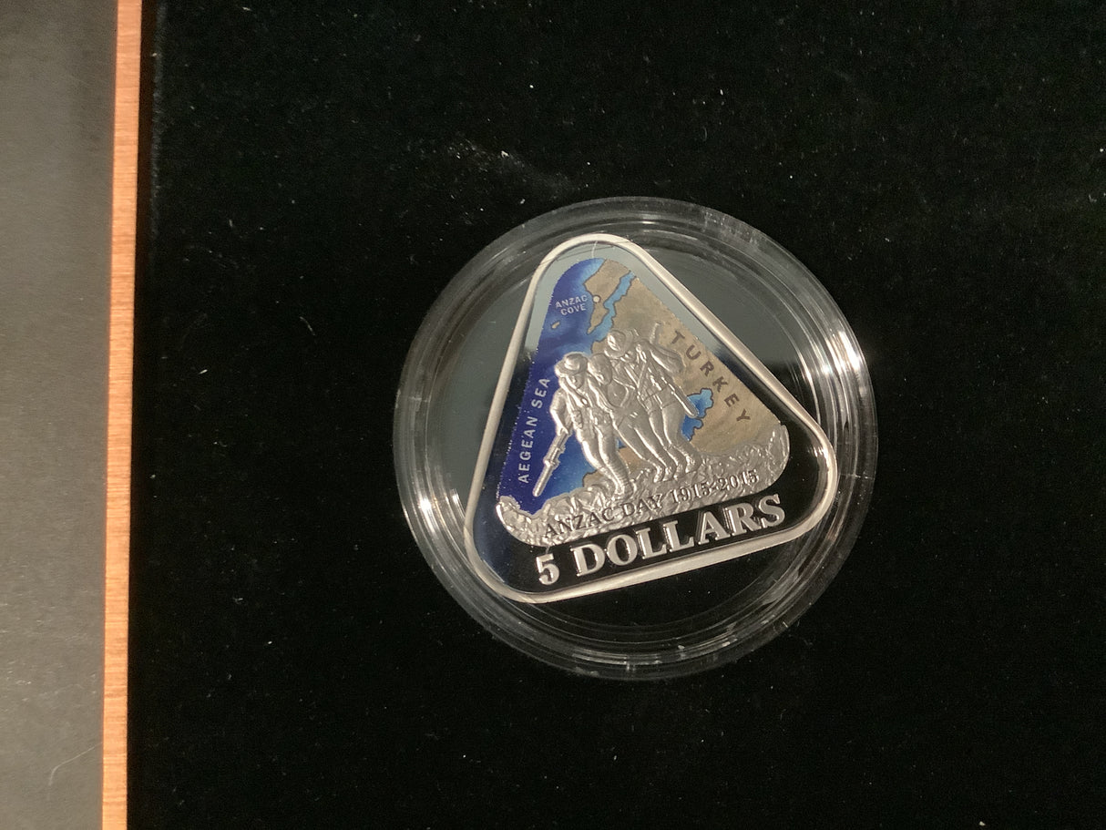 2015 Two Coin Silver Set. ANZAC Centenary