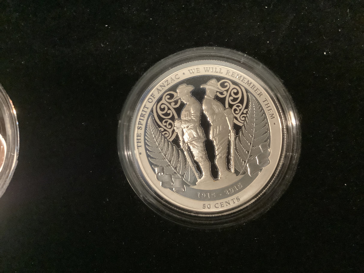 2015 Two Coin Silver Set. ANZAC Centenary