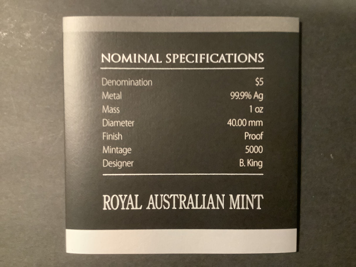 2015 $5 Silver Proof Longest Reigning Commonwealth Monarch. Queen Elizabeth II.