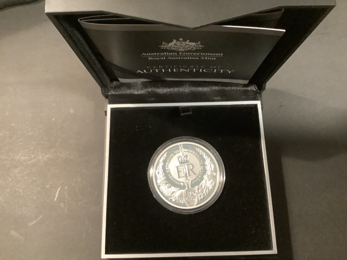2015 $5 Silver Proof Longest Reigning Commonwealth Monarch. Queen Elizabeth II.