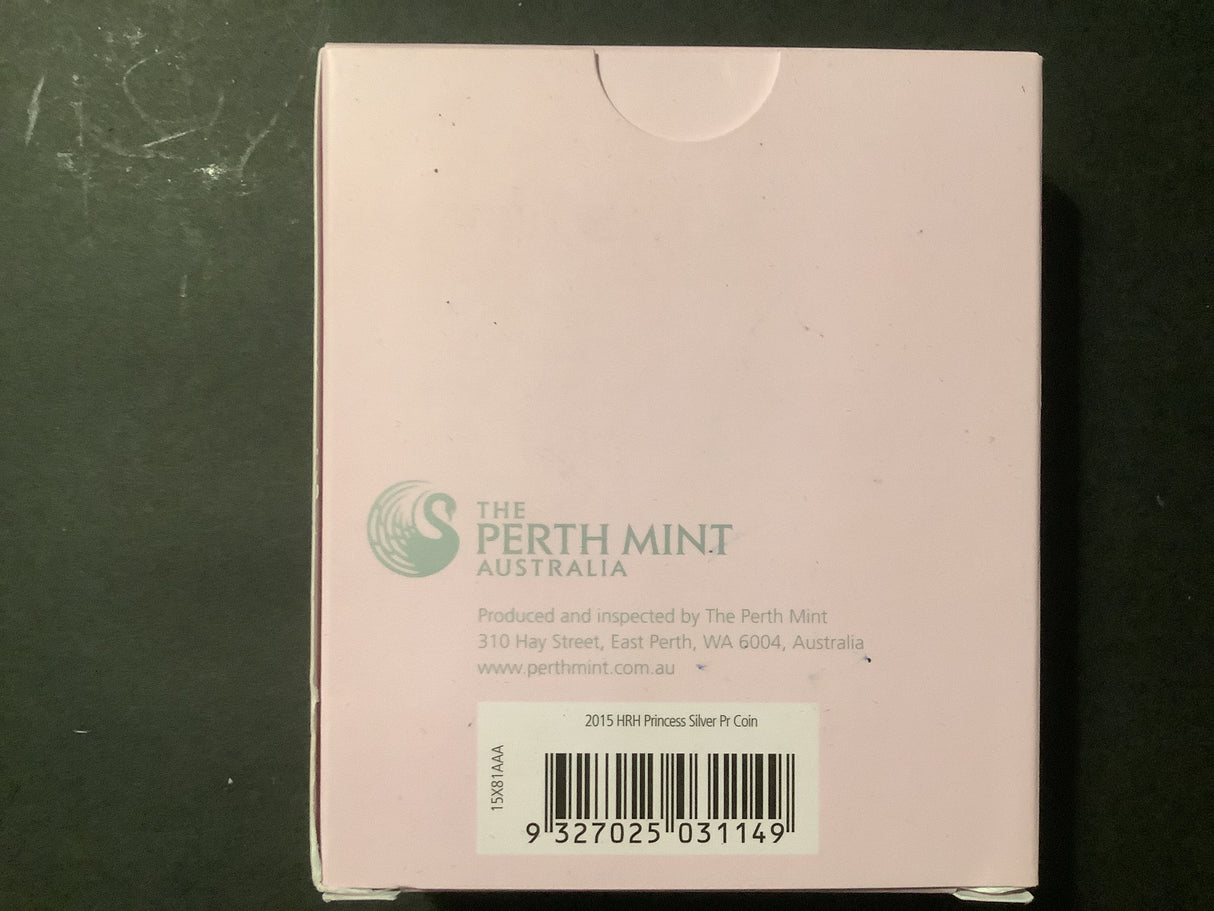 2015 Silver $1 Celebrating the Birth of HRH Princess Charlotte.