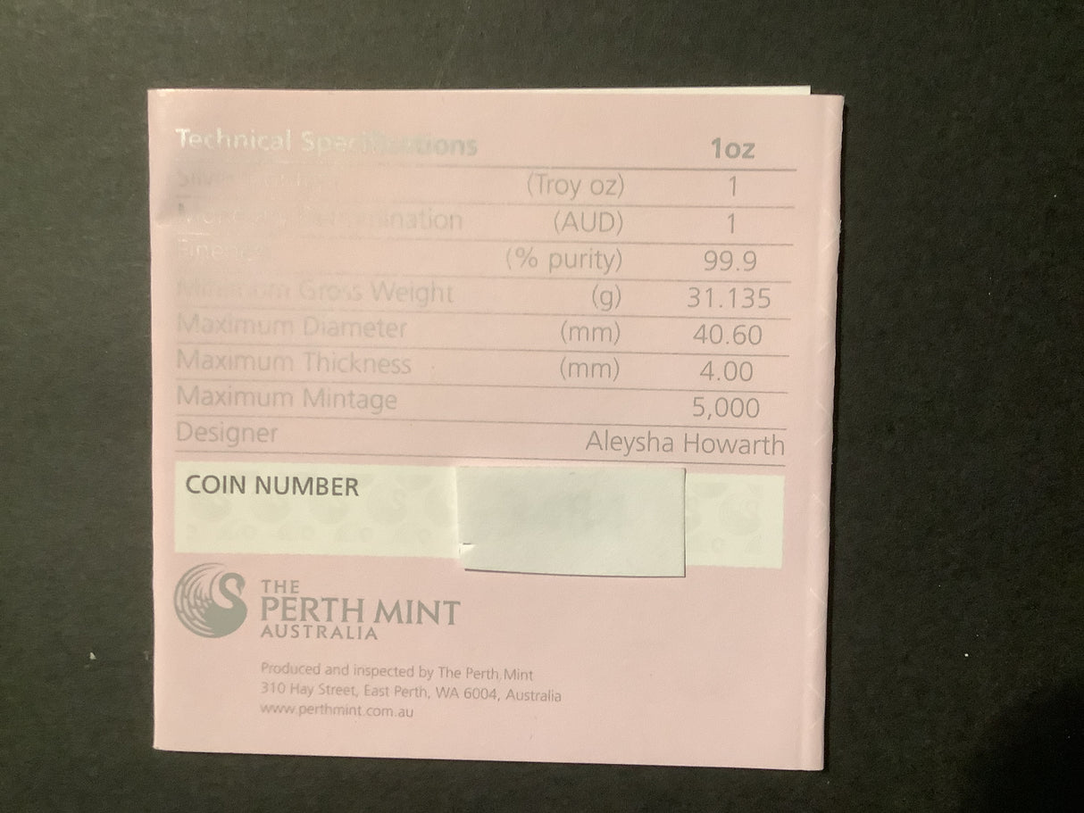 2015 Silver $1 Celebrating the Birth of HRH Princess Charlotte.