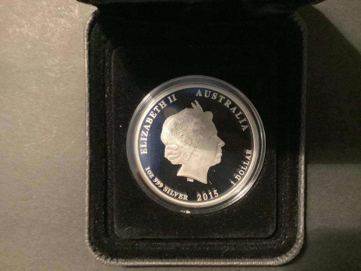 2015 Silver $1 Celebrating the Birth of HRH Princess Charlotte.