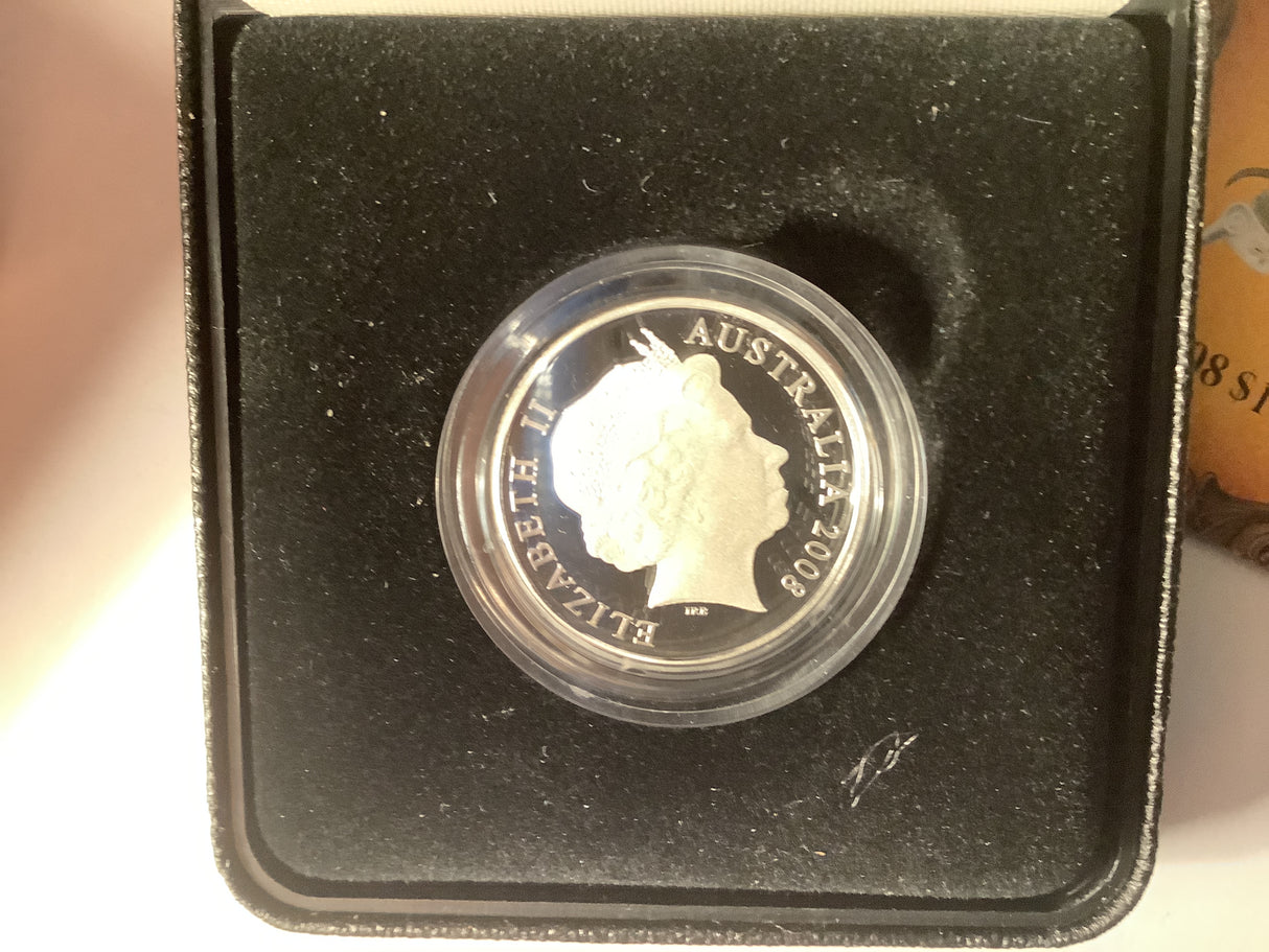 2008 $1 Fine Silver Proof Coin. 100 Years of Australia’s Original Coat of Arms.