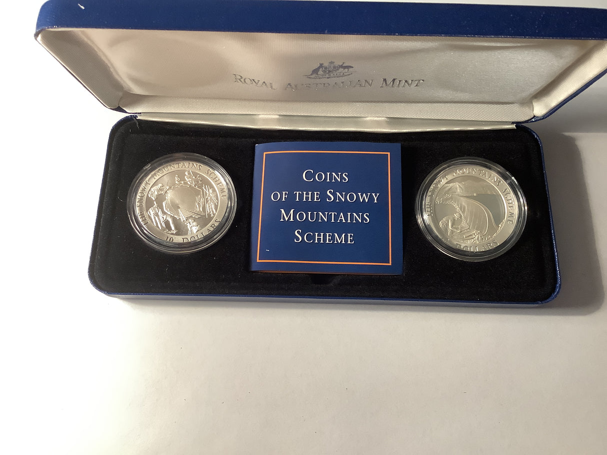 1999 Coin Set Coins Of The Snowy Mountains Scheme.