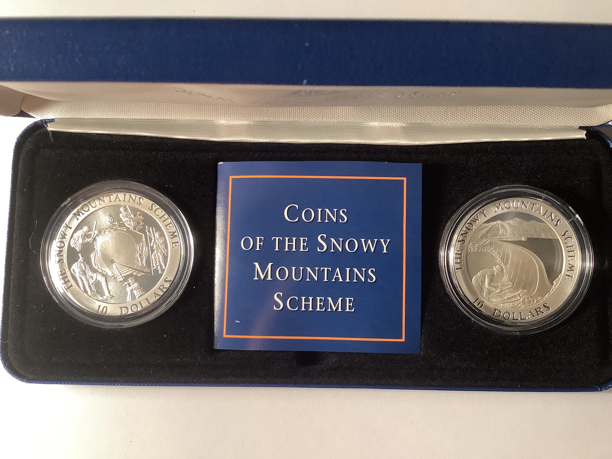 1999 Coin Set Coins Of The Snowy Mountains Scheme.