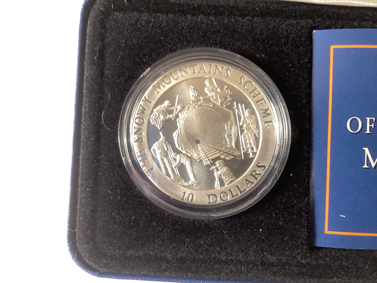1999 Coin Set Coins Of The Snowy Mountains Scheme.