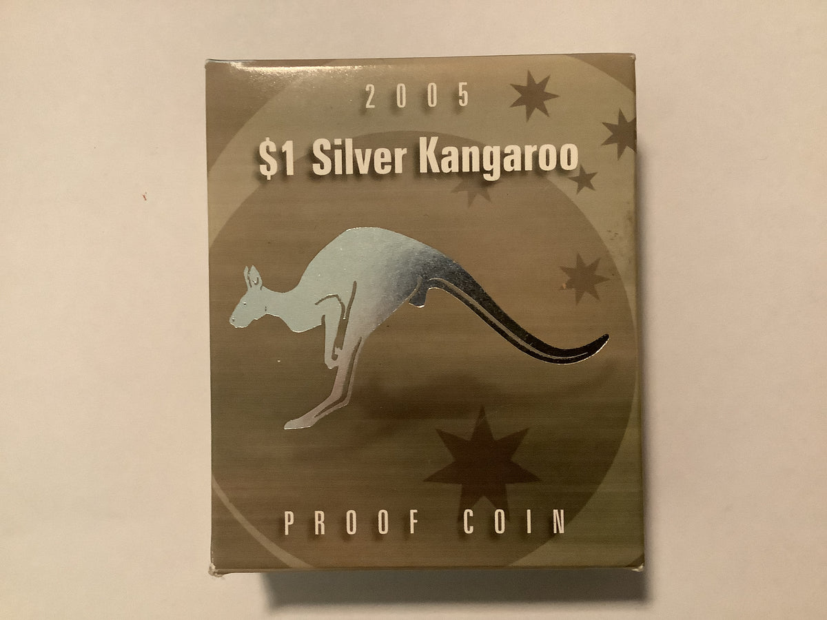 2005 $1 Silver Kangaroo Proof Coin