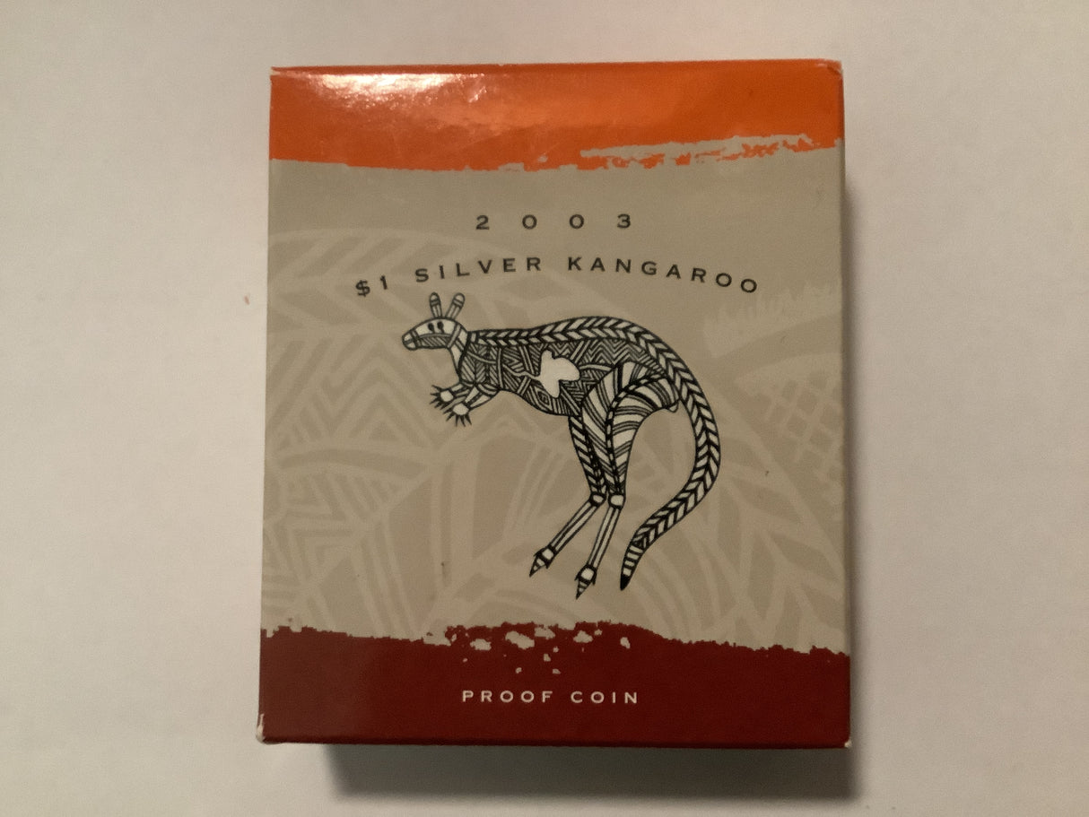 2003 $1 Silver Kangaroo Proof Coin